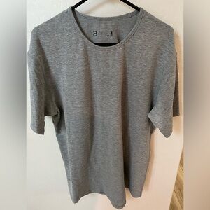 BYLT Basics Drop Cut Tee. Size L. Grey